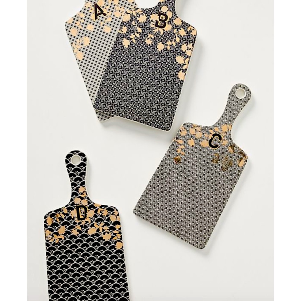 Anthropologie Eliza Cheeseboard Letter J